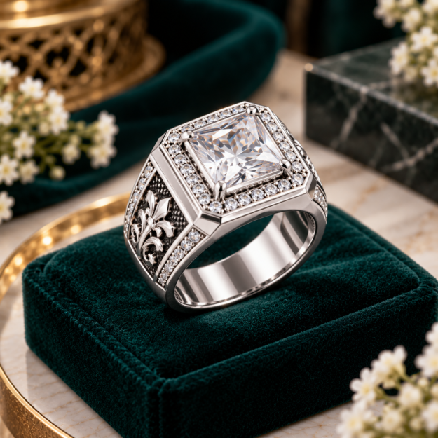 Elegant Silver Statement Ring