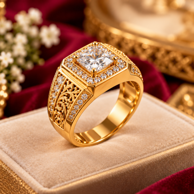 Elegant Gold Signet Ring